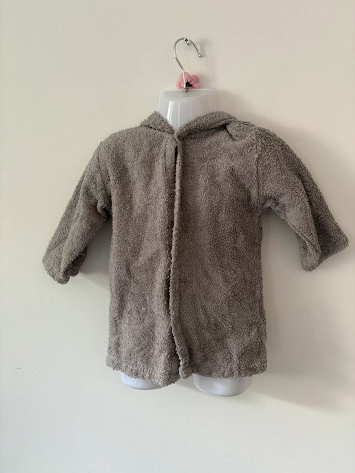 Peignoir gris Kiabi dinosaure - 24 mois (83/89 cm)