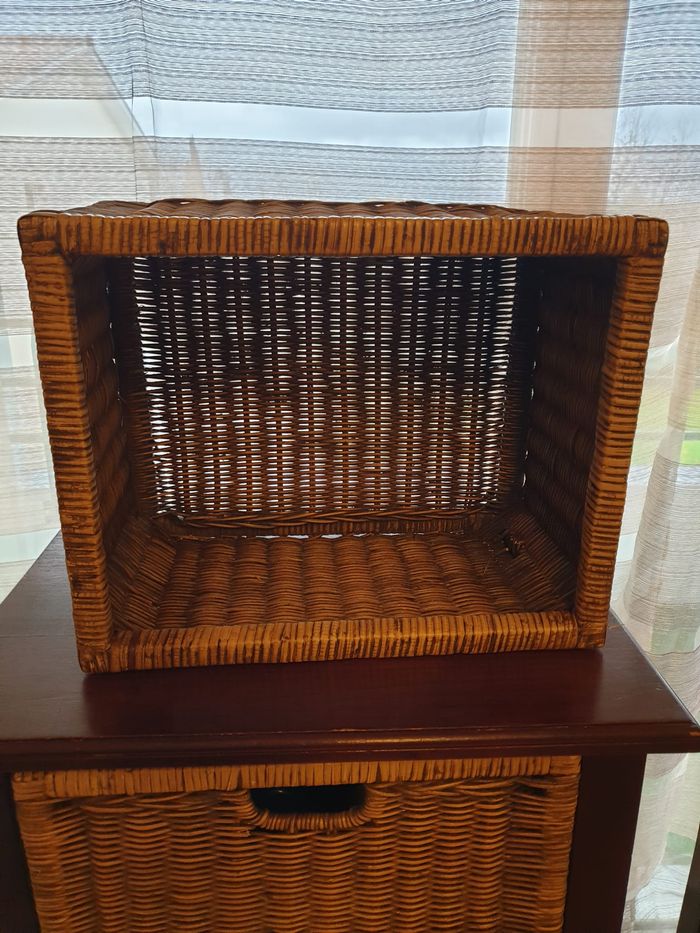 lot 2 CHIFFONNIERS 3 Tioirs en Rotin Indonésien - photo numéro 5