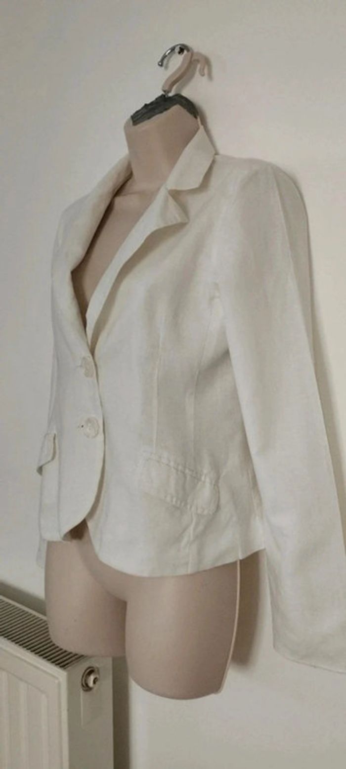 Veste tailleur blanche - photo numéro 3