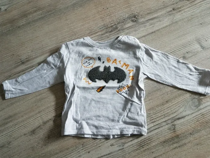 T shirt manches longues Batman 12 mois