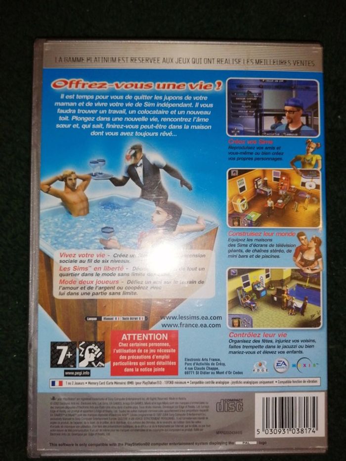 Jeu PS2 :  Les Sims - photo numéro 2