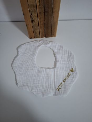 Bavoir personnalisé petit amour 