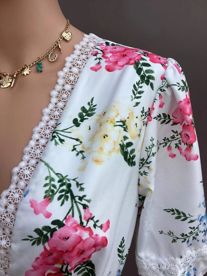 Robe longue fleurie EillyBazar – Taille S – Très bon état - photo numéro 5