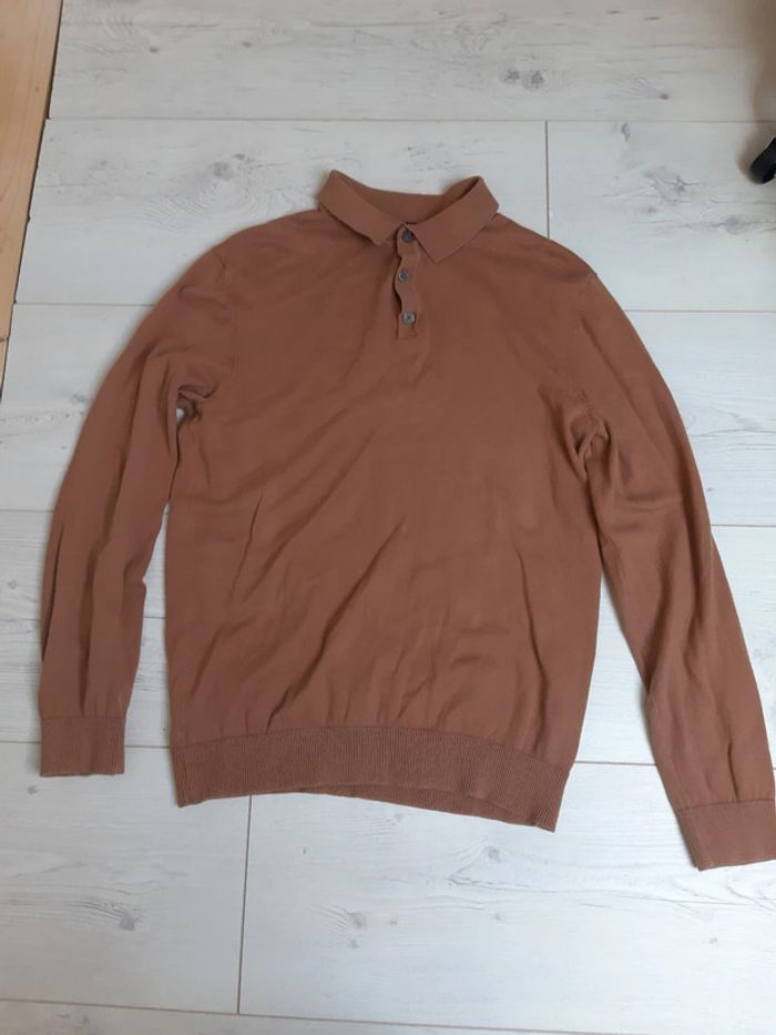 Pull marron Kiabi