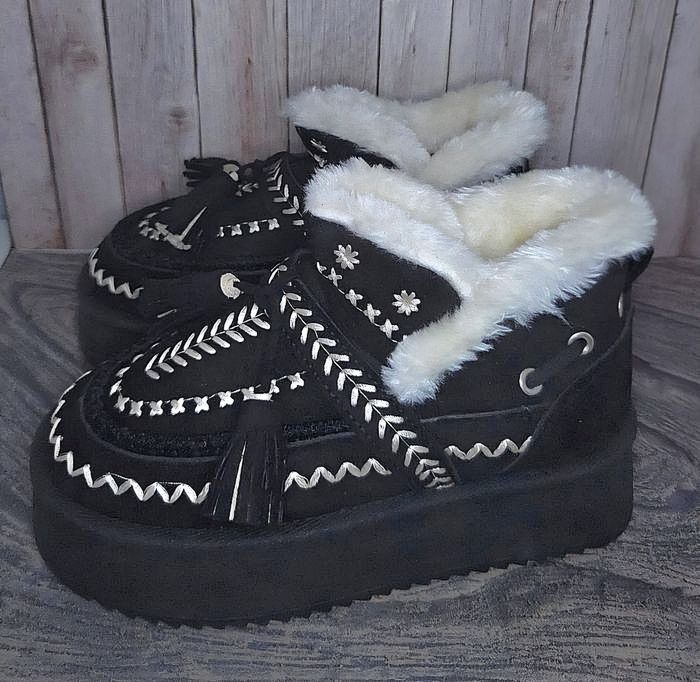 Boots d'hiver noires bottines basses tendances - Taille 41 - Neuves - photo numéro 1