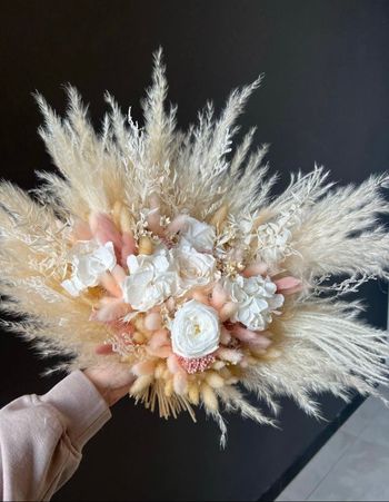 Bouquet de fleurs sécher pampa mariage