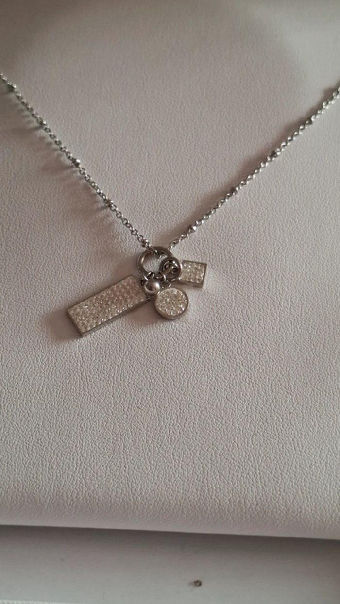Très joli collier acier Victoria Bijoux neuf - photo numéro 2