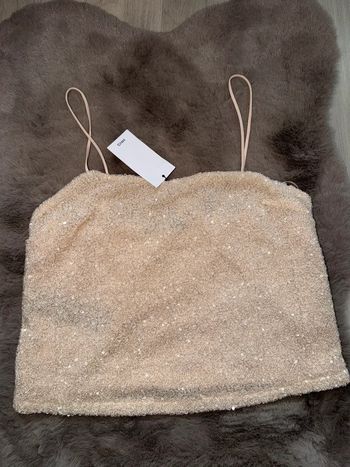 Top pailleté Mango – taille S – neuf avec étiquette