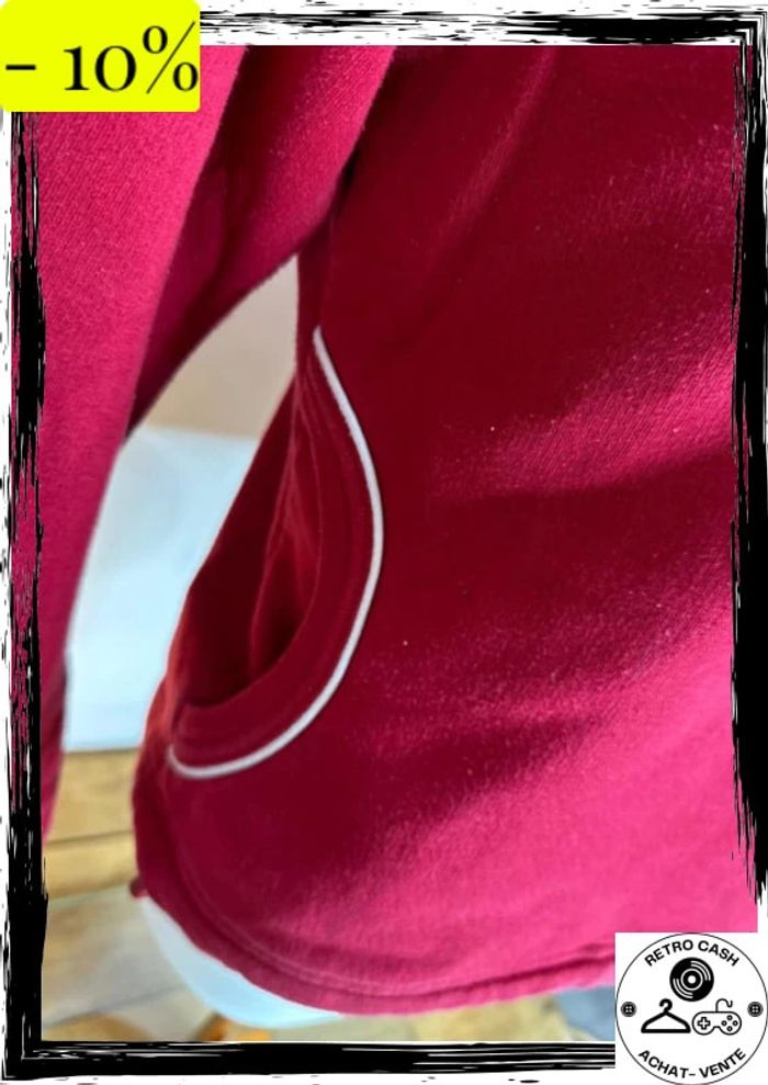 Polaire adidas vintage rouge taille 14 uk 42 f - photo numéro 4