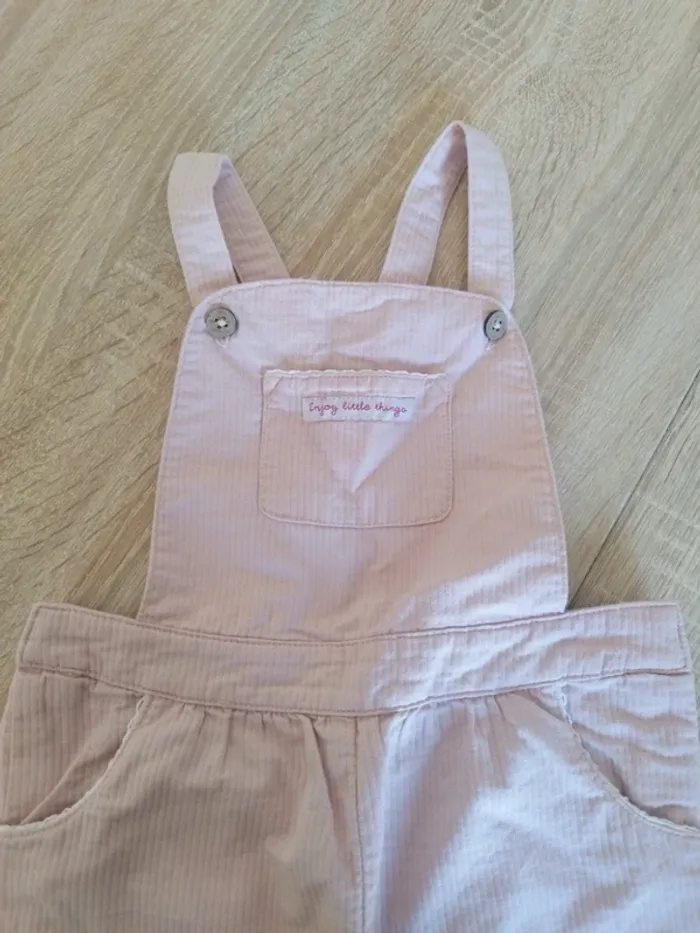 Salopette fille rose - photo numéro 2