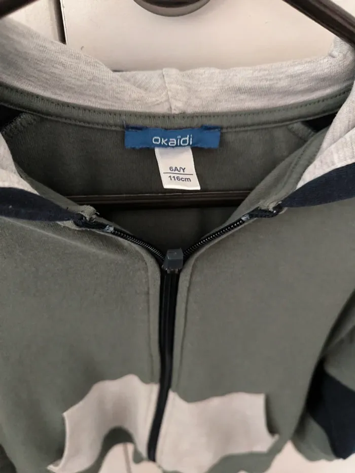 Veste à capuche. Garçon. 6 ans. - photo numéro 2
