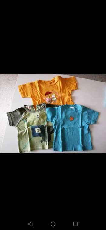 Lot de 3 t-shirts 6 mois