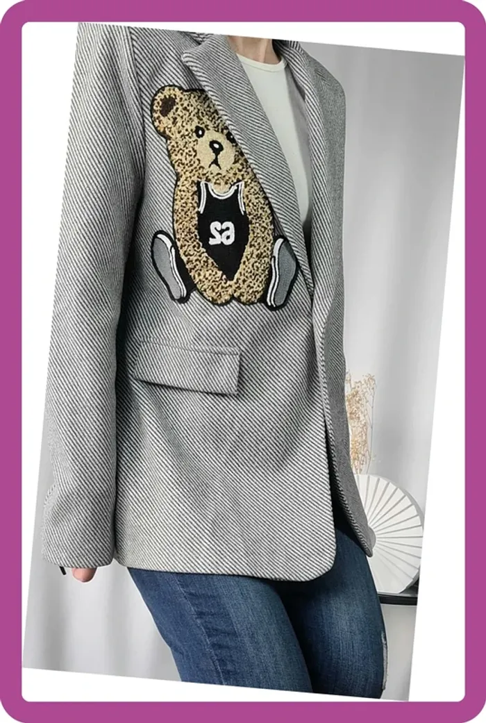 Blazer Ourson sur le cœur, NEUF avec étiquette - photo numéro 4