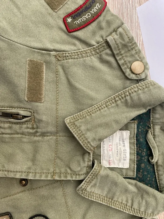Veste militaire Zara fille 4/5 ans - photo numéro 4