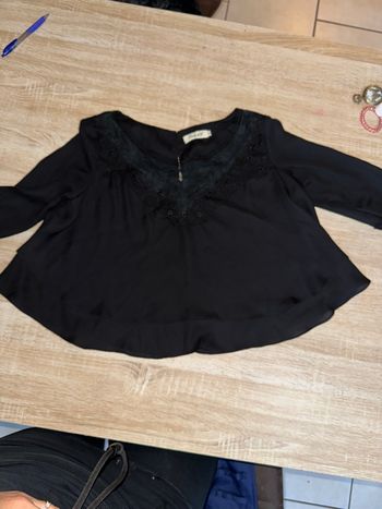 Blouse chemise dentelle