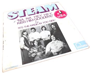Vinyle 45 tours  Steam  Na na hey hey kiss him goodbye  (1969) fontana 278890  
