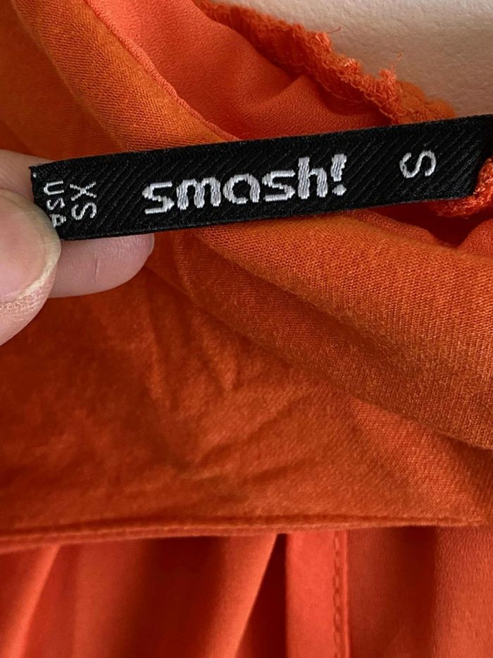 Robe débardeur cache-coeur/porte-feuille col V à volants XS 34 Smash - photo numéro 8