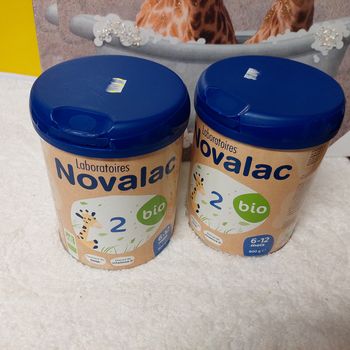 Lot de 2 boîtes de lait Novalac 2