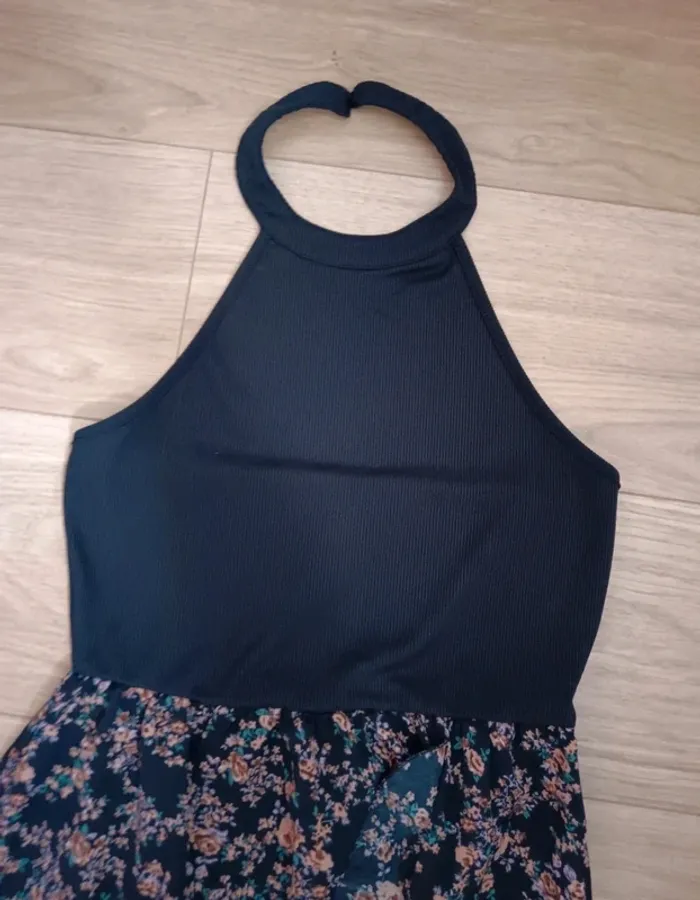 Robe longue fleurie dos nu T.S/ 36 - photo numéro 2