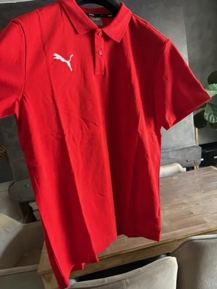 polo homme puma rouge taille L - photo numéro 4