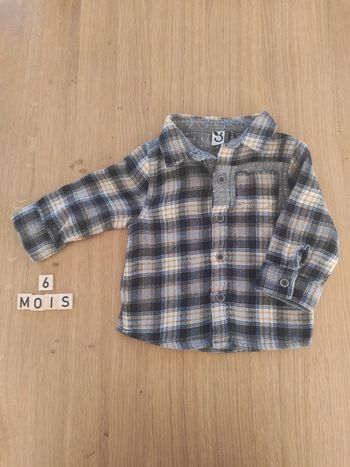 Chemise 3 pommes 6 mois