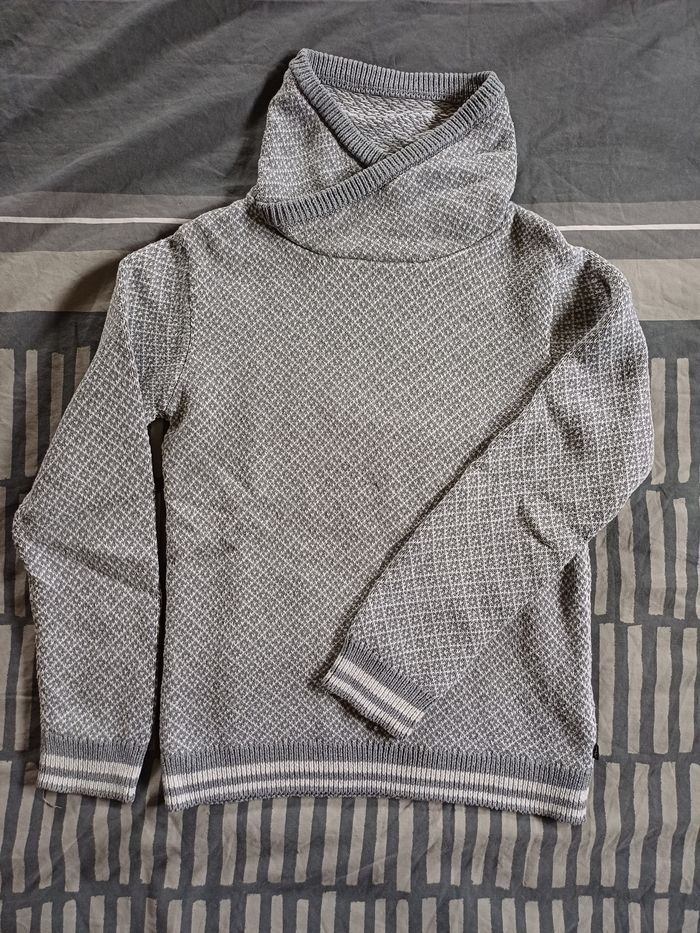 Pull gris okaidi