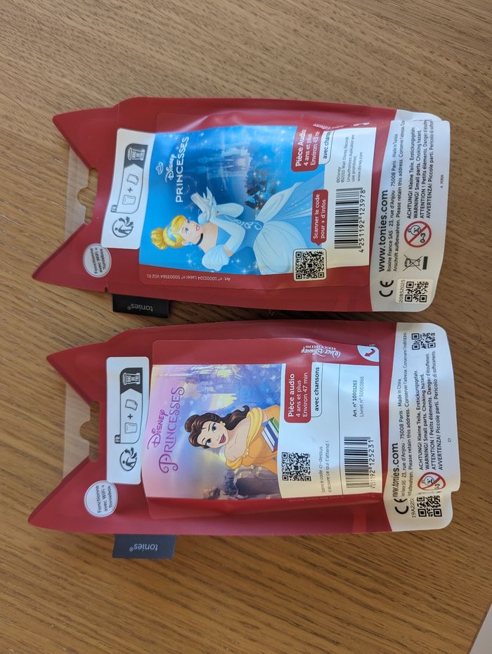 Lot 2 tonies Princesses - Cendrillon - Belle - photo numéro 2