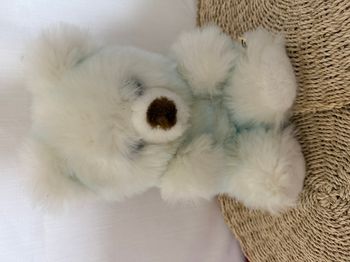 Ours blanc ancien- marque ALTHANS reflet bleu non lavé