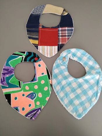 Lot 3 bavoirs bandana