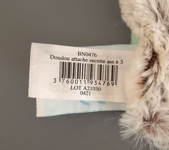 Hérisson baby nat attache-tétine - photo numéro 4