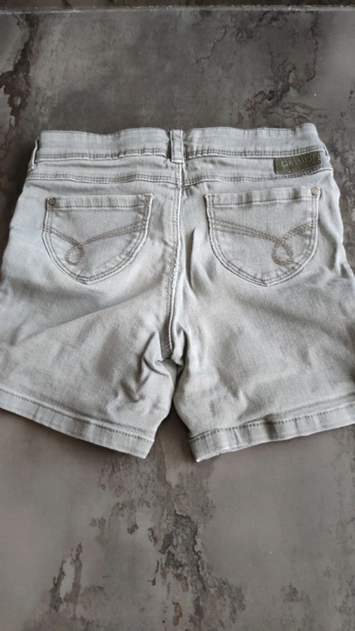 Short gris jean okaidi 6 ans - photo numéro 4
