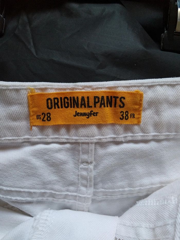 Short blanc été jeans - photo numéro 5