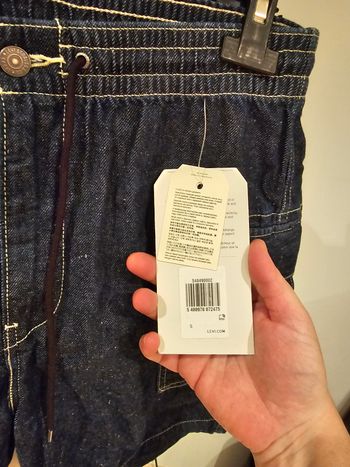Short cargo en jean Levi's taille S bleu foncé lehomme neuf étiquette 
