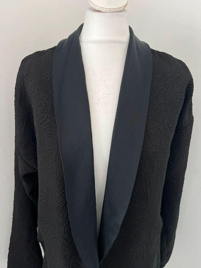Veste blazer noire col satiné Ikks XS. - photo numéro 3