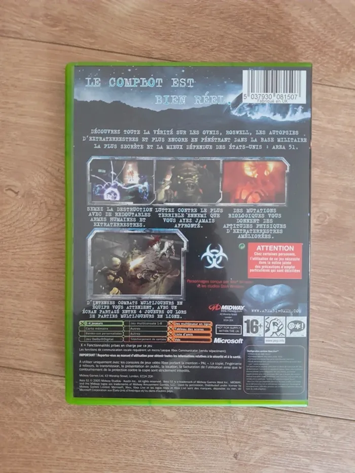 XBOX - Jeu vidéo Area 51 - photo numéro 3