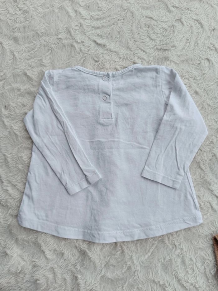 Ensemble (tee shirt manches longues+pantalon) Fille 6 mois Tao - photo numéro 8