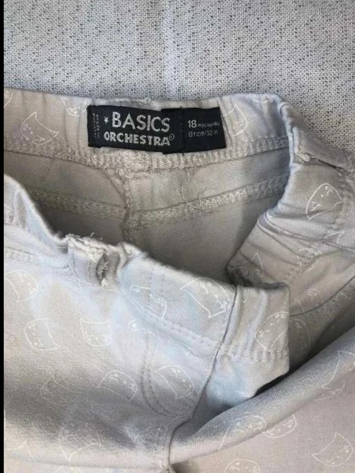 Pantalon style jegging orchestra taille 18 mois en parfait état - photo numéro 2