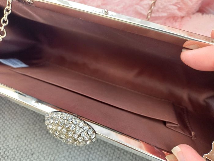 Pochette satin marron - photo numéro 2