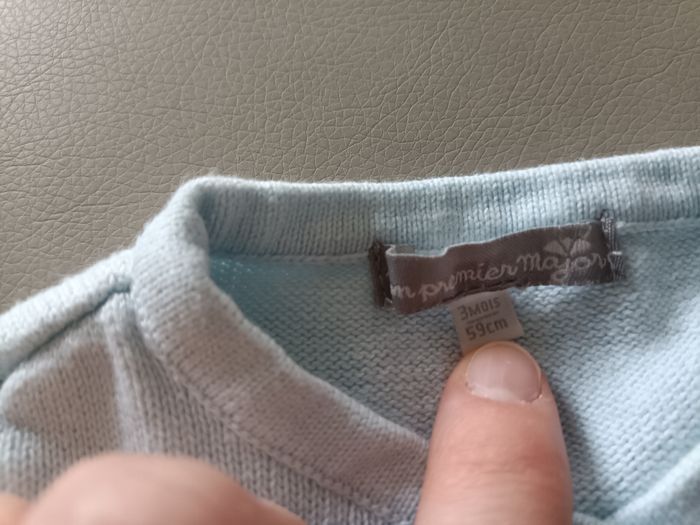 Gilet bleu mon premier major - photo numéro 2