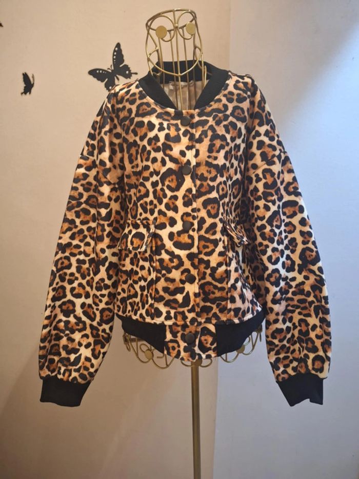 Veste imprimée léopard - Made in italy