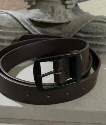 Ceinture 120cm cuir PU boucle en acier