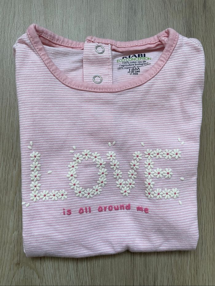 Tee shirt Kiabi rose 18 mois - photo numéro 4
