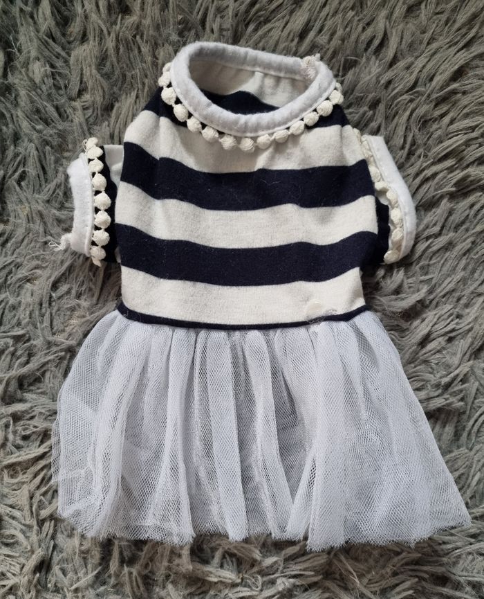Robe style marin taille XS chien ou chat