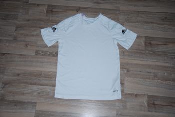 t-shirt foot garçon Adidas taille 11-12 ans blanc