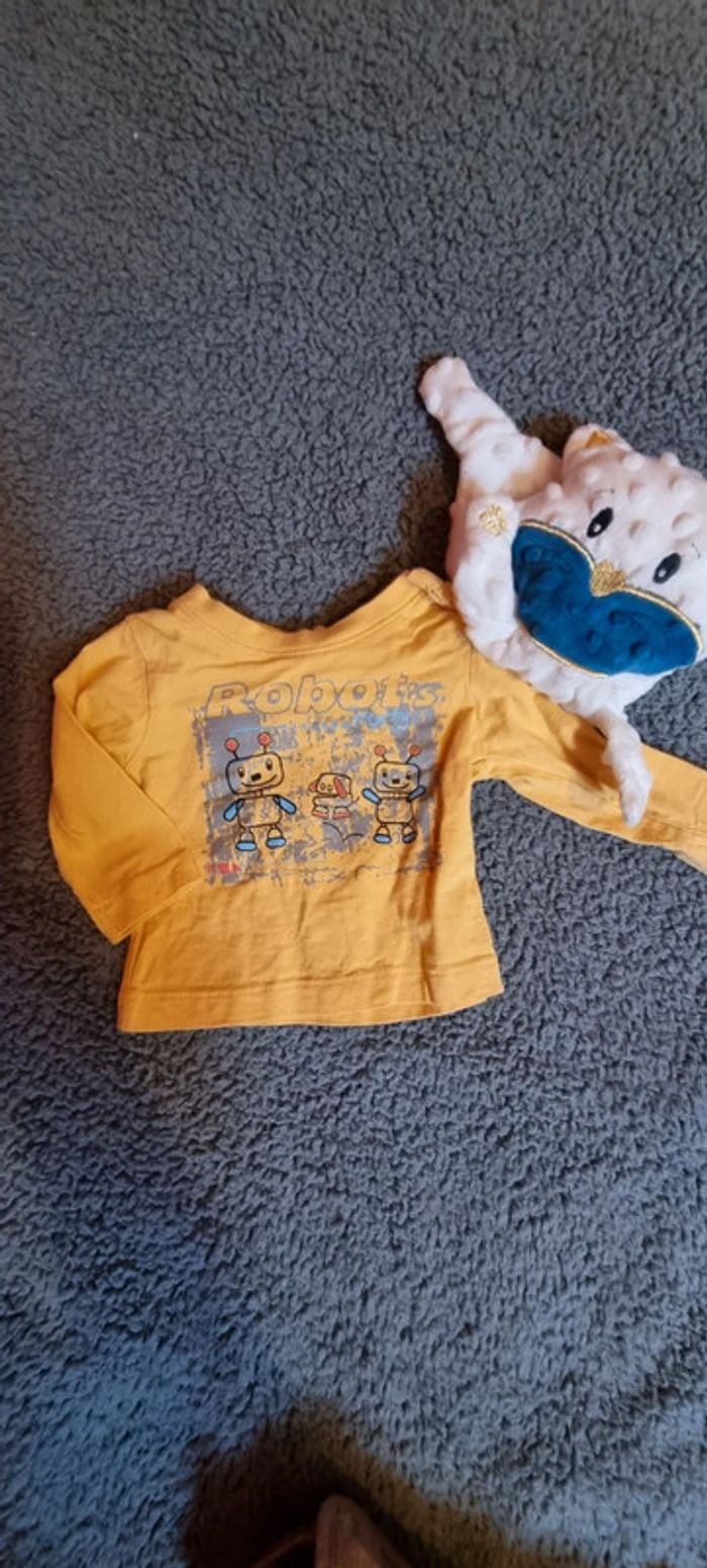 Ensemble salopette et Tee-shirt 3 mois - photo numéro 4