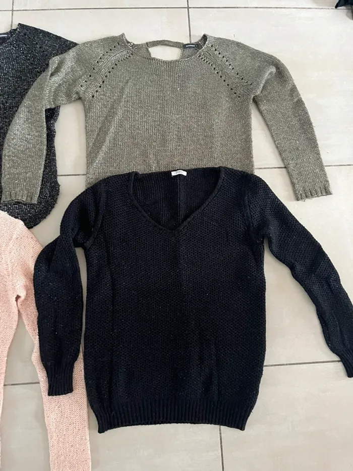 Lot de 4 pulls chauds en maille taille S in extenso - photo numéro 3