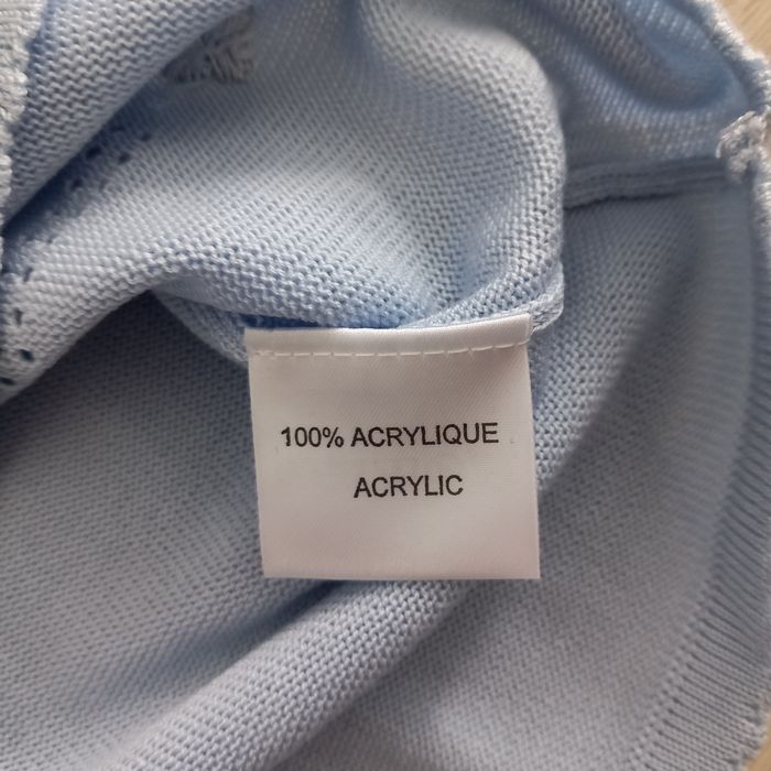 Gilet femme blanc et bleu Angela Baraldi taille M - photo numéro 7