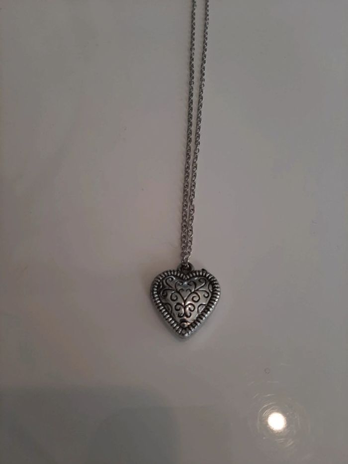 Pendentif coeur  + chaîne - photo numéro 4