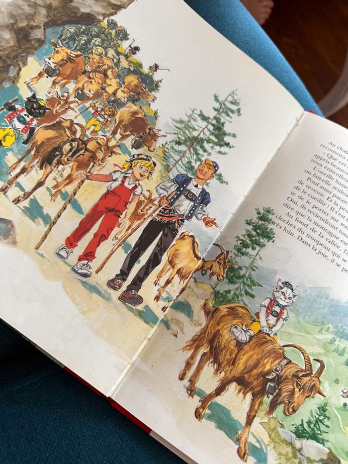 Livre album bd Pierre Probst collector relié rouge Caroline dans les Alpages montagne - photo numéro 11