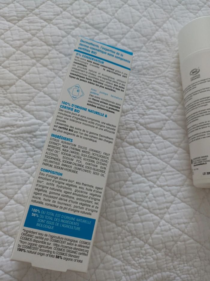 Lait Nettoyant Démaquillant Ultra Confort Dermatherm bio 150 ml neuf - photo numéro 5